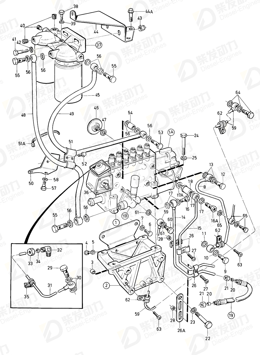 VOLVO Injection pump 866141 Drawing
